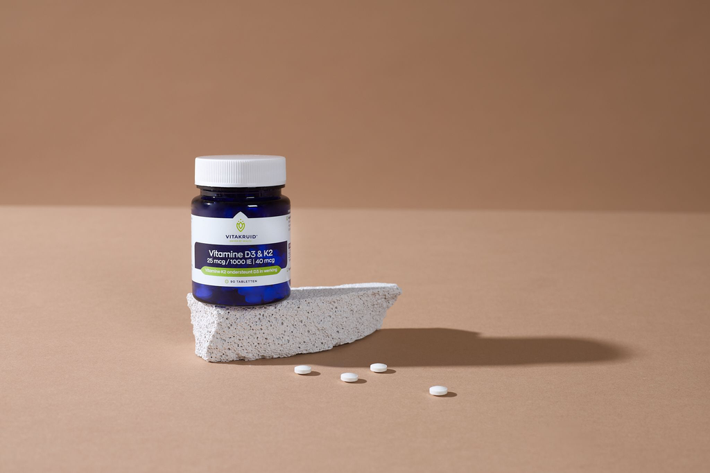 Vitakruid vitamine D & K2 tabletten (90)